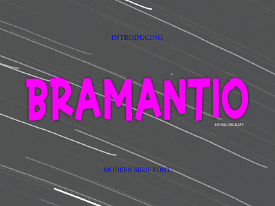 Bramantio Font branding brocures logo type logo. brand sosial media post sport text document