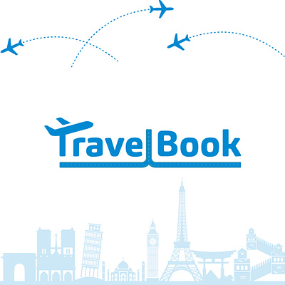 TravelBook- Logo Design abstract branding creative logo graphic design logo logo design logo designer logo icon minimal logo minimalist minimalist logo travel agency travel logo vect plus