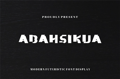 Abahsikua font branding graphic design logo