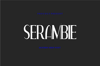 Serambie Font brand brand idenetity branding cover digital design document type graphic design logo motion graphics profile identity