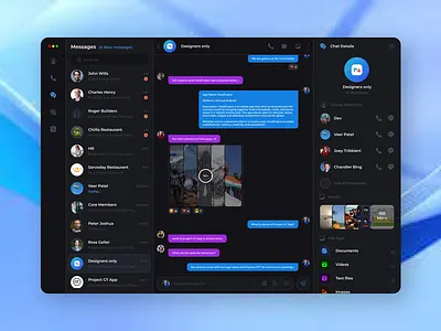 Chat Dashboard design figma graphic design typography ui ux