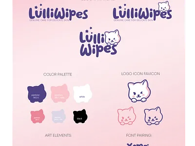 LulliWipes Brand Kit branding design logo