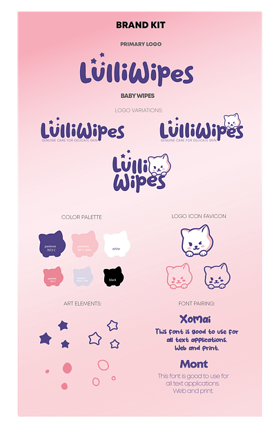 LulliWipes Brand Kit branding design logo