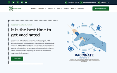 Covid Plus - Coronavirus WordPress Theme and Website Template