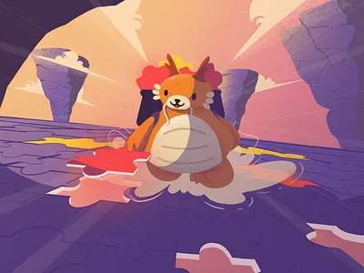 POTA - Potara Mascot animation branding character design fly graphic design homepage illustration logo mascot mascot design mockup puzzle ui ux vector web