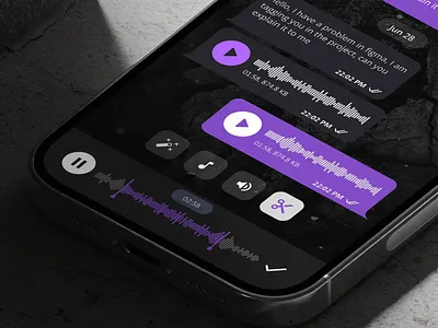 Telegram Update app app design design edit voice mobile ui telegram telegram update telegram voice telegtam app ui design user interface ux ux design voice