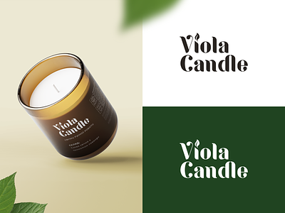 Viola Candle - Logo & Branding Design branding candle floral logo nature