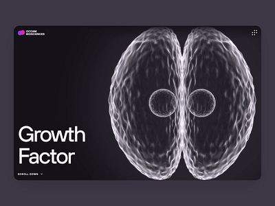 Occam Biosciences | Stem Cell Startup | UI/UX 2023 Growth Factor animation biofood biology cell cellular dark dna genetics growth factor lab grown meat meat pharma pharmacy responsive science stem cell therapeutics ui ux web design