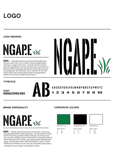 Ngape branding graphic design logo