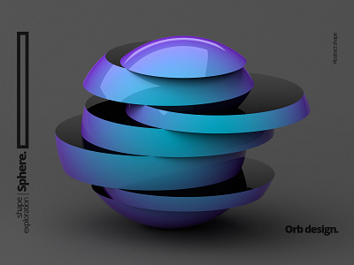 Sphere 3d abstract art background blender clean concept design illustration minimalist orb render shape simple sphere visual
