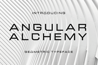 Angular Alchemy - Geometric Typeface branding design font futuristic geometric graphic design illustration logo modern space typeface ui