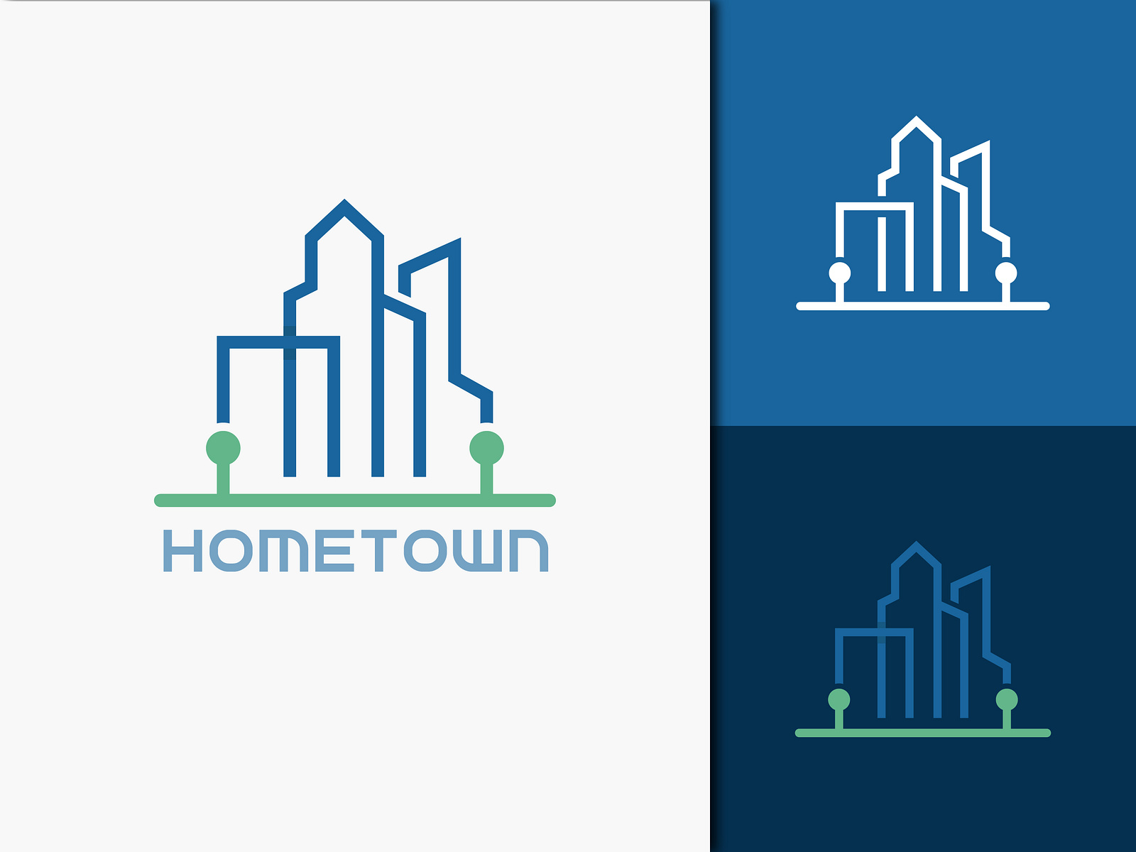 Hometown - logo design by Md. Ehsanul Huq on Dribbble