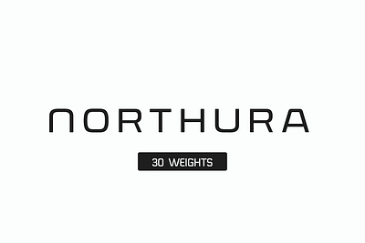 Northura - Modern Sans branding design font futuristick graphic design illustration logo modern motion graphics simple thin typeface