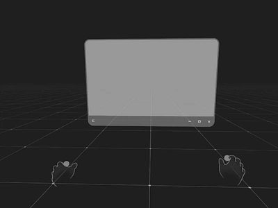 Minimising UI Panel: Hand Tracking animation hand tracking interaction design madewithunity microinteractions minimizing prototype prototyping spatial design spatial interactions spatial ux ui ui animation ui design ui panel unity3d ux vr xr xr os