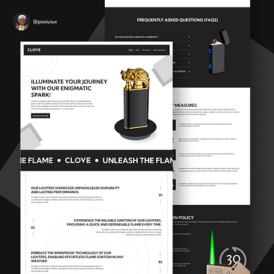 Clove: A Landing Page branding design logo typography ui ux vector website