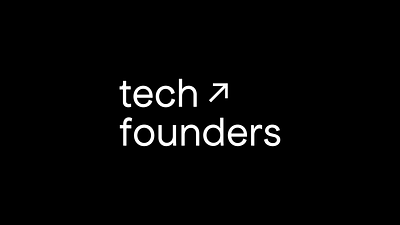 TechFounders Logo branding design graphic design logo typography vector
