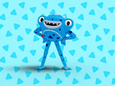 LTA Tennisables - Ace 3d 3d ball 3d character 3d design 3d illustration blue bright character character design design dribbble fun fur fuzz illustration tennis ball
