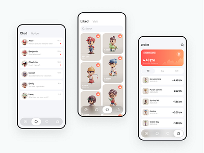 NFT APP design ui ux