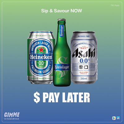 GIMME - Drinks Menus graphic design