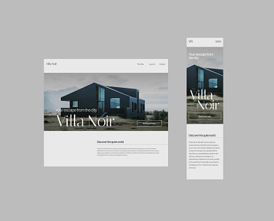 A quick UI Landing concept for a luxury Villa figma graphic design landing ui ui web design