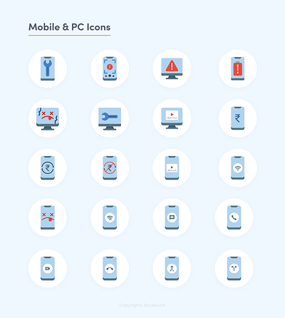 Free Smartphone & PC General Icons alert phone icon app branding design flat icon general interface icons icons illustration mobile icons pc icon phone icon typography ui ux vector