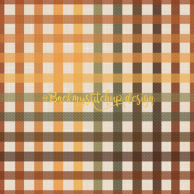 Fall Gingham/Checks autumn checkers checks childrens design fabric design fall gingham illustration linen logo plaid rainbow seamless pattern stripes surface pattern textile design ui watercolor