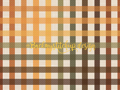 Fall Gingham/Checks autumn checkers checks childrens design fabric design fall gingham illustration linen logo plaid rainbow seamless pattern stripes surface pattern textile design ui watercolor