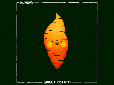 Sweet Potato - HARVEST ROOTS cute design illustration kawaii potato root stickers vector