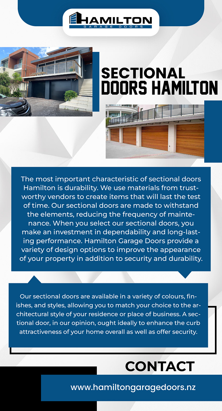 Upgrade to Hamilton's Innovative Sectional Doors by Hamilton Garage