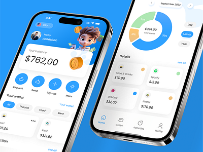 Fintech Payment App app app design design finance finance app fintech fintech app illustration mobile mobile app ui ui design uiux ux ux design vector