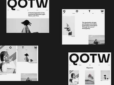 QOTW - Photography Magazine black blog clean collections creative design editorial gray home layout magazine minimal photo photography photomagazine simple typography web webdesign white