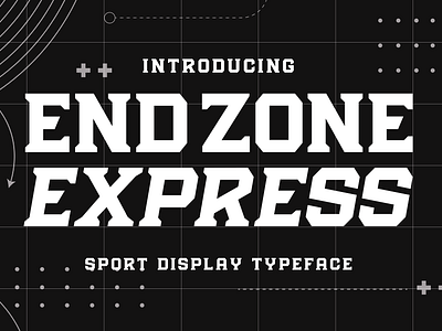 Endzone Express - Sport Typeface By HipFonts On Dribbble