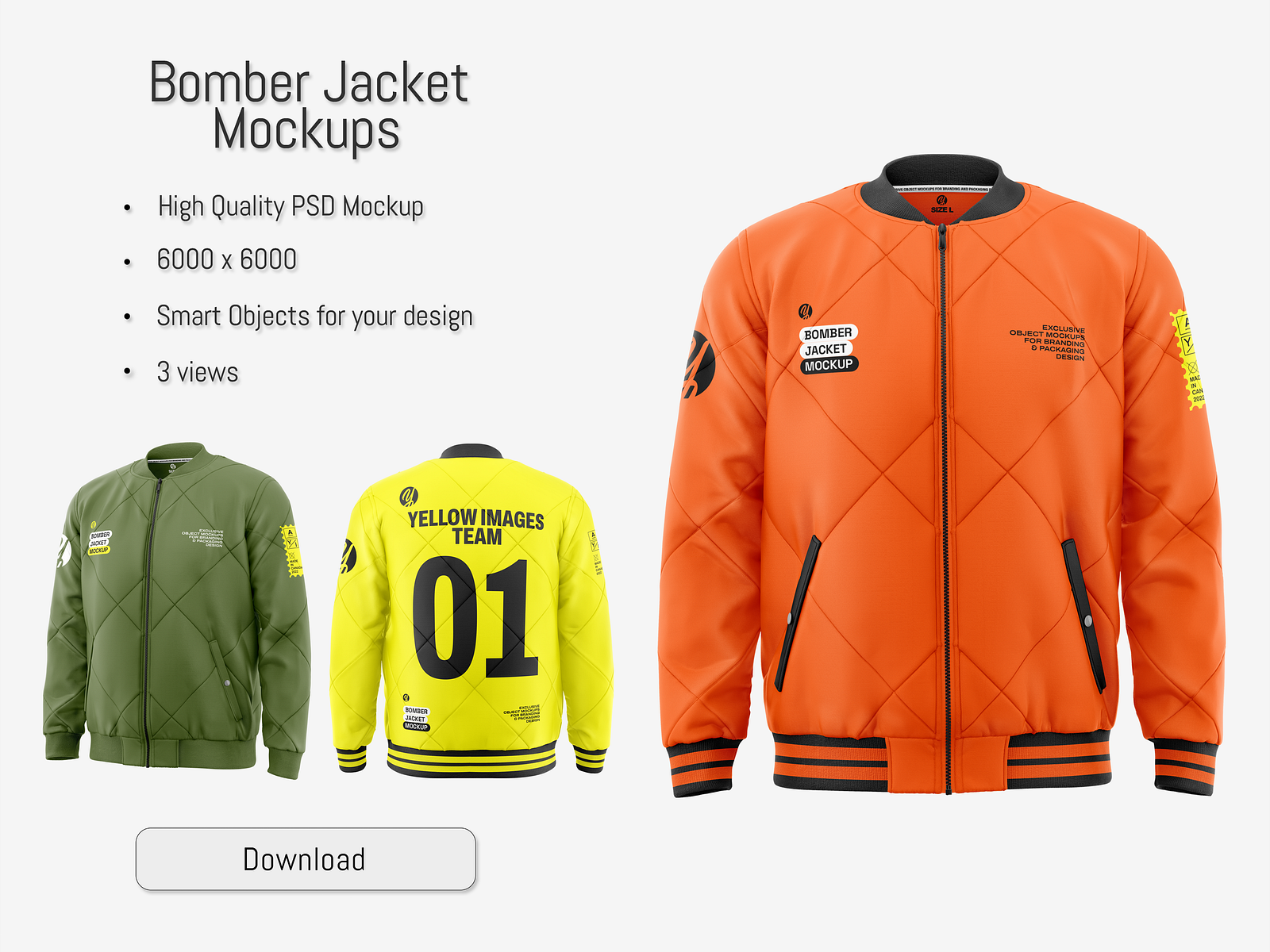 Bomber Jacket Mockup by Andrey Gapon on Dribbble