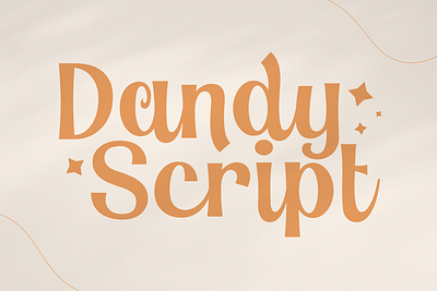Dandy Script Typeface animation bold branding design font graphic design illustration logo motion graphics playful retro typeface vintage