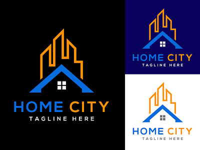 Concept : HomeCity - Logo Design (Unused) brand identity bulding city home city house logo real estate real estate logo