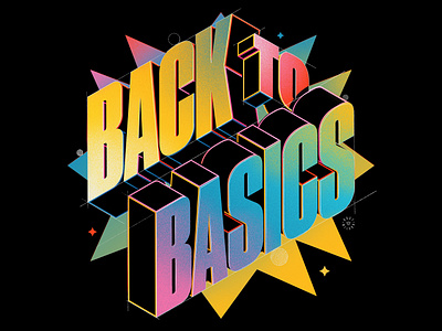 BACK TO BASICS ✨ hustwilson illustration lettering type