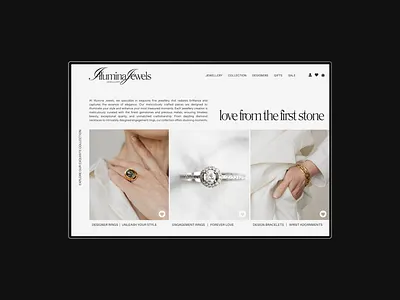 ILLUMINA JEWELS - Unveiling The Timeless Elegance Web Concept! branding design digital design editor x elegant website jewelry jewelry website modern webdesign squarespace ui uiux web web design website
