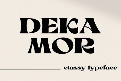 Dekamor - Classy Font animation bold branding design font graphic design illustration logo modern playful retro serif font typeface vintage