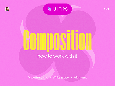 UI Tips - Composition alignment app clean composition design gotoinc hierarchy minimal tips tricks ui web white space