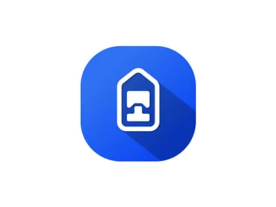 Homemark app icon 2023 3d 99designs app icon blue bookmark branding dribbble graphic design home icon illustration logo minimal pictorial pinterest realistic trending ui ux
