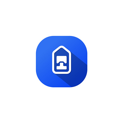 Homemark app icon 2023 3d 99designs app icon blue bookmark branding dribbble graphic design home icon illustration logo minimal pictorial pinterest realistic trending ui ux