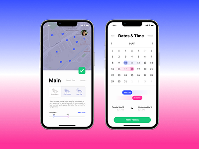 #DailyUI Day 080 Date Picker app design ui ux