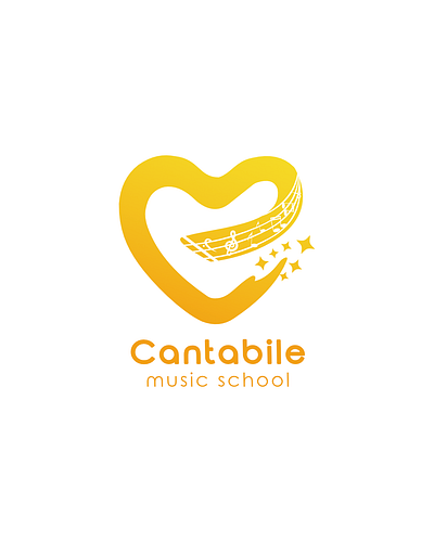 Cantabile Music School branding design graphic design illustration logo music