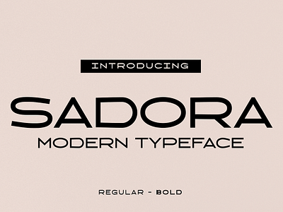 Sadora - Sophisticated Modern Sans design font illustration modern playful retro stylish typeface ui vintage