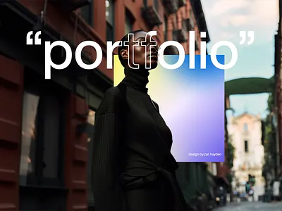 Portfolio Redesign aesthetic design portfolio ui ux