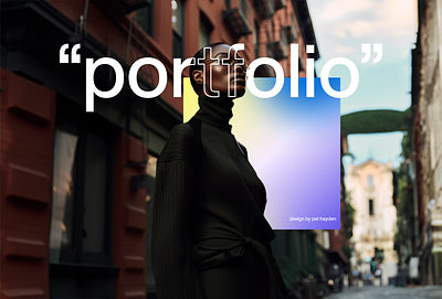 Portfolio Redesign aesthetic design portfolio ui ux