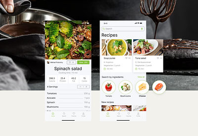 Recipe Search | Cooking Mobile app android app appdesign design ui user interface ux