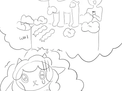 wooloo sheared like a sheep. art drawing haircut wooloo illustration shear wooloo shearing wooloo wooloo wooloo haircut wooloo shear wooloo shearing