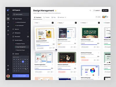 Task Management Dashboard Design dashboard dashboard design management software dashboard product design project managment saas saas dashboard task management ui ux web app