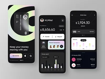 Finance service - Mobile app app app design bank banking finance finance app fintech fintech app mobile app mobile app design mobile design mobile ui